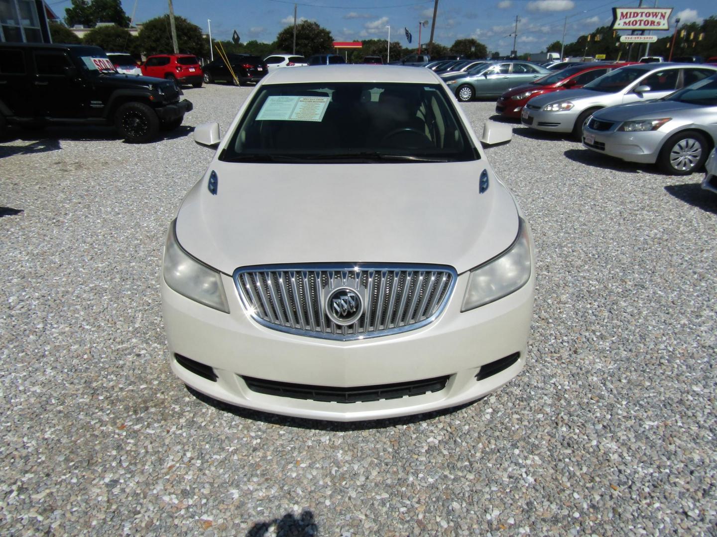 2010 White Buick LaCrosse CX (1G4GB5EG8AF) with an 3.0L V6 DOHC 24V engine, Automatic transmission, located at 15016 S Hwy 231, Midland City, AL, 36350, (334) 983-3001, 31.306210, -85.495277 - Photo#1