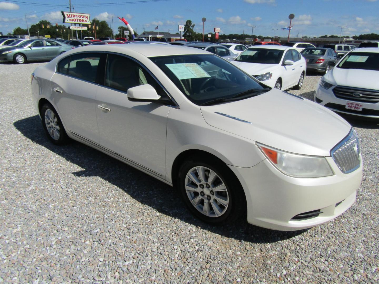 2010 White Buick LaCrosse CX (1G4GB5EG8AF) with an 3.0L V6 DOHC 24V engine, Automatic transmission, located at 15016 S Hwy 231, Midland City, AL, 36350, (334) 983-3001, 31.306210, -85.495277 - Photo#0