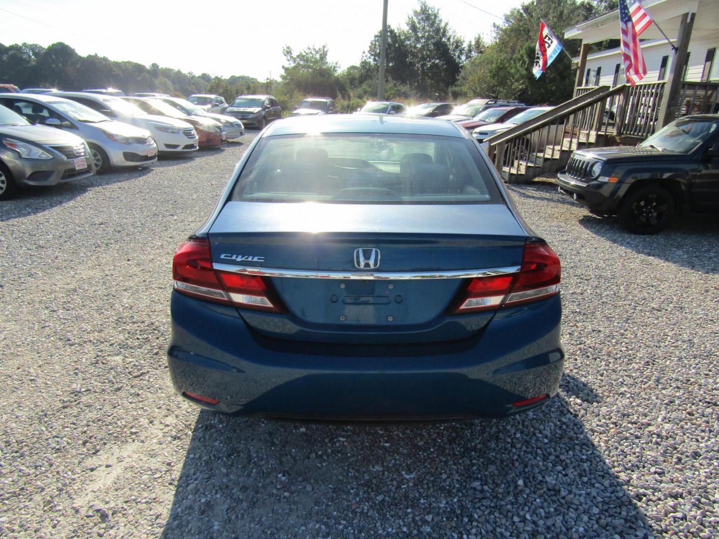 2015 Blue Honda Civic LX Sedan CVT (19XFB2F50FE) with an 1.8L L4 SOHC 16V engine, Automatic transmission, located at 15016 S Hwy 231, Midland City, AL, 36350, (334) 983-3001, 31.306210, -85.495277 - Photo#7