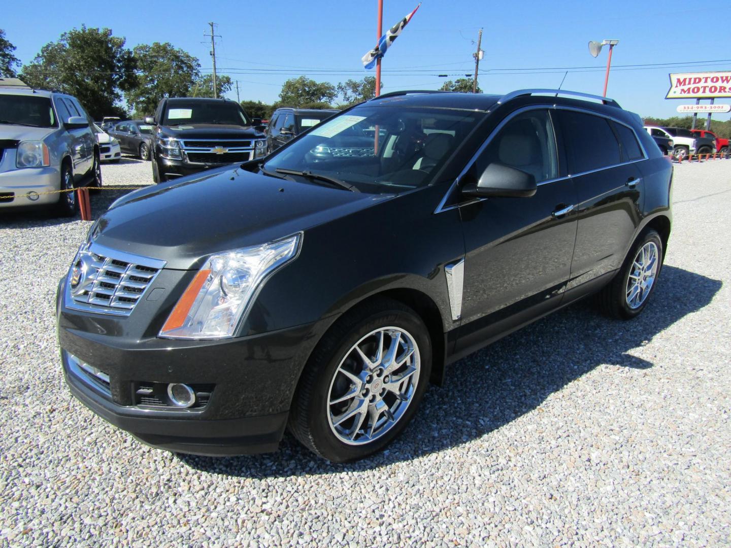 2014 Gray Cadillac SRX Performance Collection FWD (3GYFNCE30ES) with an 3.6L V6 DOHC 24V FFV engine, Automatic transmission, located at 15016 S Hwy 231, Midland City, AL, 36350, (334) 983-3001, 31.306210, -85.495277 - Photo#1