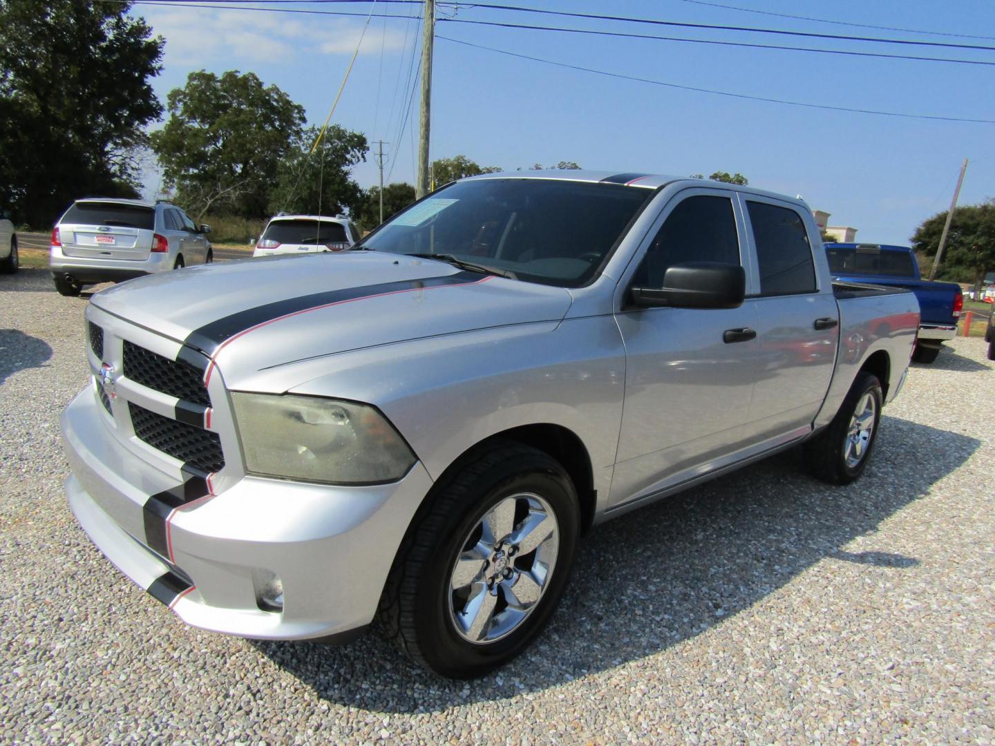 2015 Silver RAM 1500 Tradesman Crew Cab SWB 2WD (1C6RR6KTXFS) with an 5.7L V8 OHV 16V engine, Automatic transmission, located at 15016 S Hwy 231, Midland City, AL, 36350, (334) 983-3001, 31.306210, -85.495277 - Photo#2