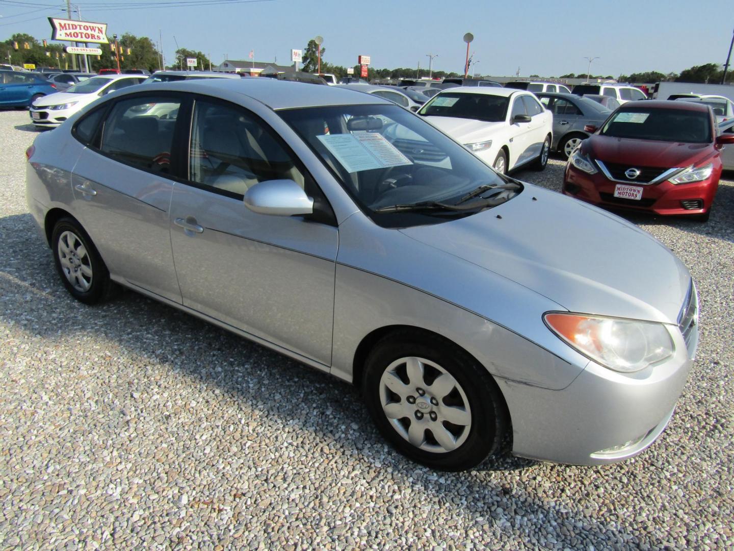 2007 Silver Hyundai Elantra GLS (KMHDU46D87U) with an 2.0L L4 DOHC 16V engine, Automatic transmission, located at 15016 S Hwy 231, Midland City, AL, 36350, (334) 983-3001, 31.306210, -85.495277 - Photo#0