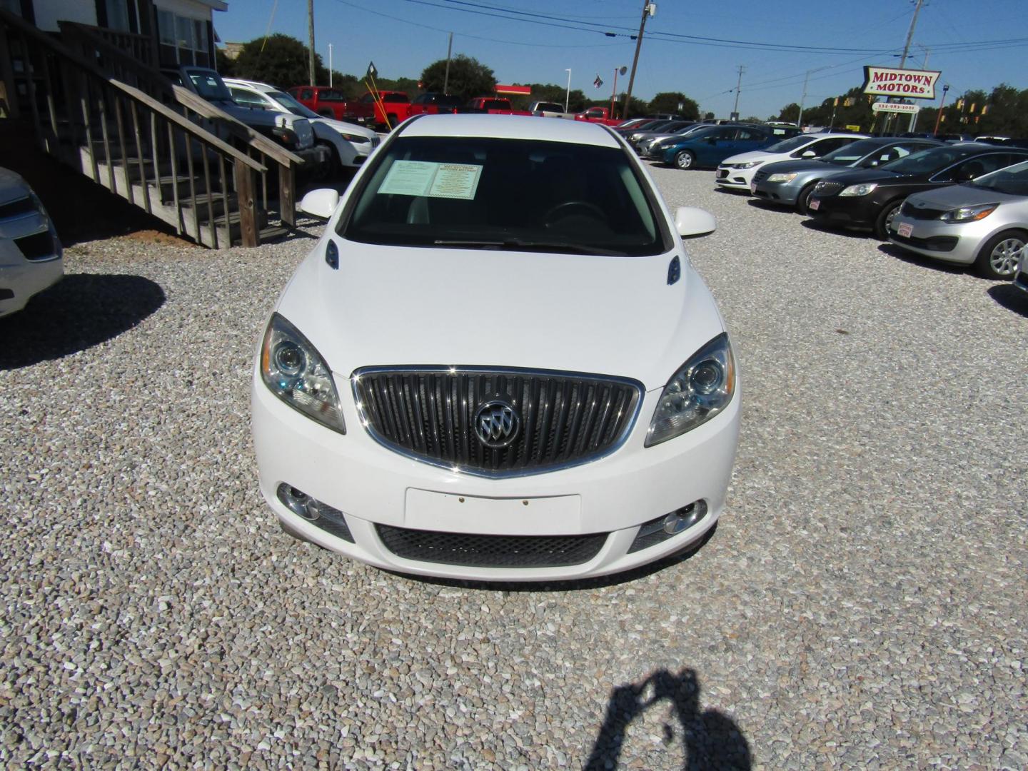 2012 White Buick Verano Base (1G4PP5SK0C4) with an 2.4L L4 DOHC 16V FFV engine, Automatic transmission, located at 15016 S Hwy 231, Midland City, AL, 36350, (334) 983-3001, 31.306210, -85.495277 - Photo#1