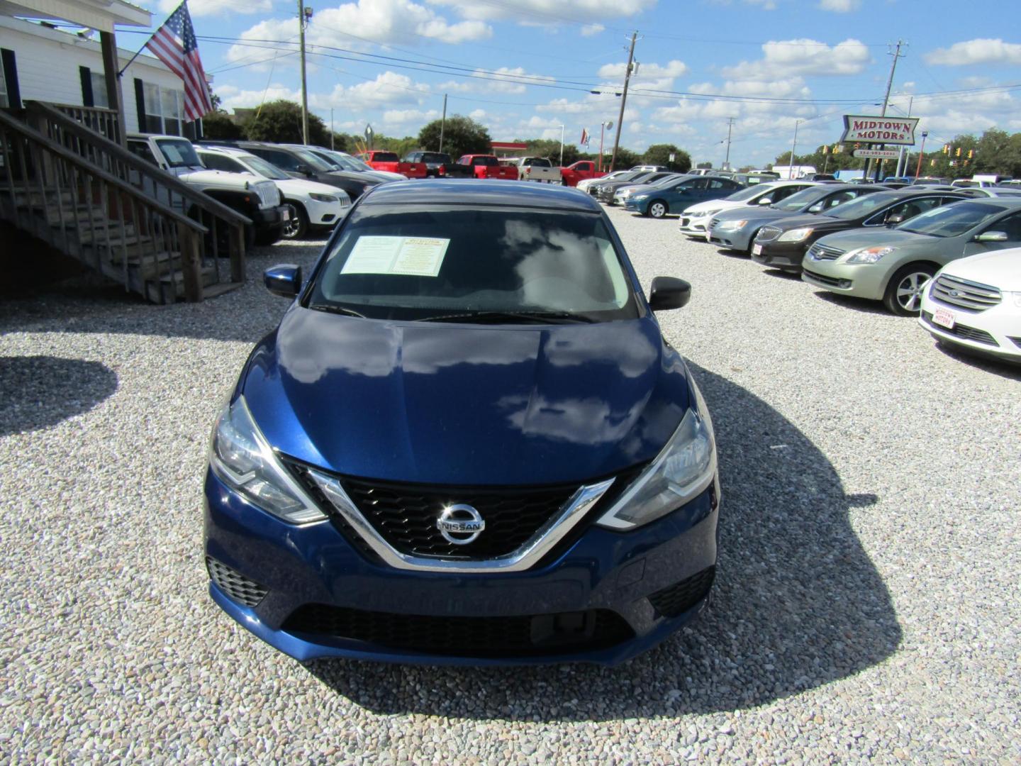 2018 Blue Nissan Sentra S CVT (3N1AB7AP1JY) with an 1.8L L4 SFI DOHC 16V engine, Automatic transmission, located at 15016 S Hwy 231, Midland City, AL, 36350, (334) 983-3001, 31.306210, -85.495277 - Photo#1