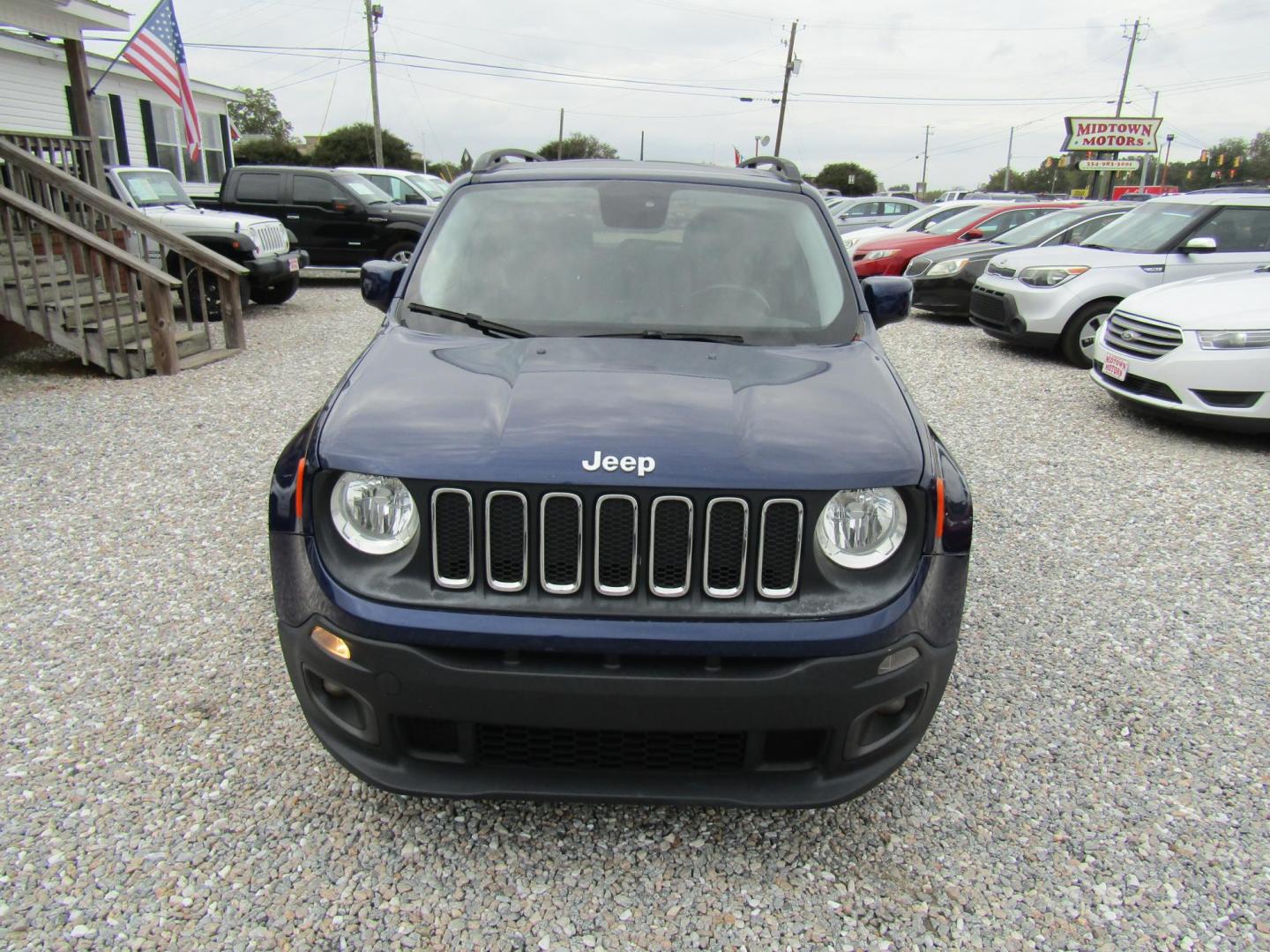 2016 Blue Jeep Renegade Latitude FWD (ZACCJABT9GP) with an 2.4L L4 DOHC 16V engine, Automatic transmission, located at 15016 S Hwy 231, Midland City, AL, 36350, (334) 983-3001, 31.306210, -85.495277 - Photo#2