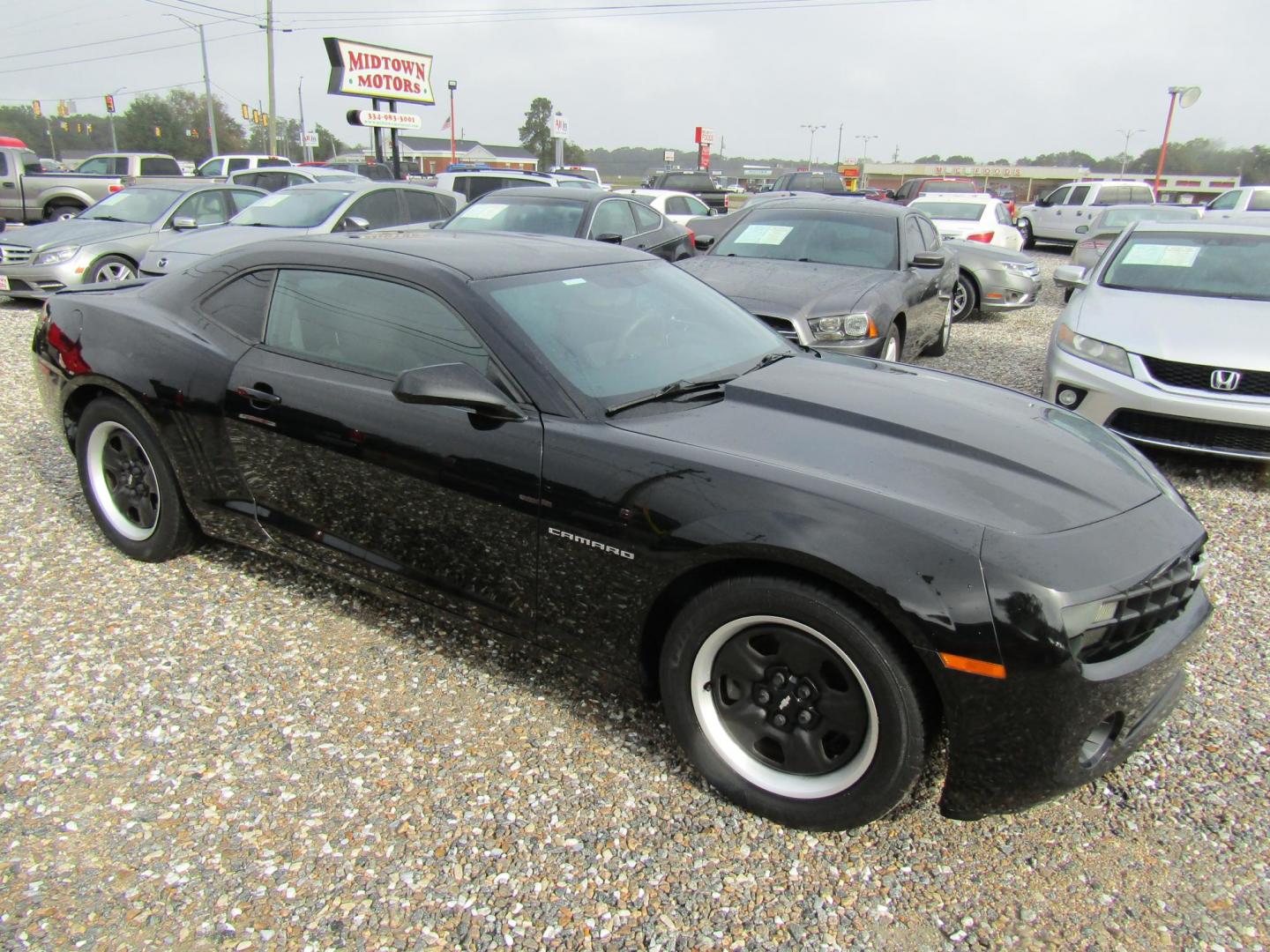 2012 Black Chevrolet Camaro LS Coupe (2G1FA1E33C9) with an 3.6L V6 DOHC 24V FFV engine, Automatic transmission, located at 15016 S Hwy 231, Midland City, AL, 36350, (334) 983-3001, 31.306210, -85.495277 - Photo#0