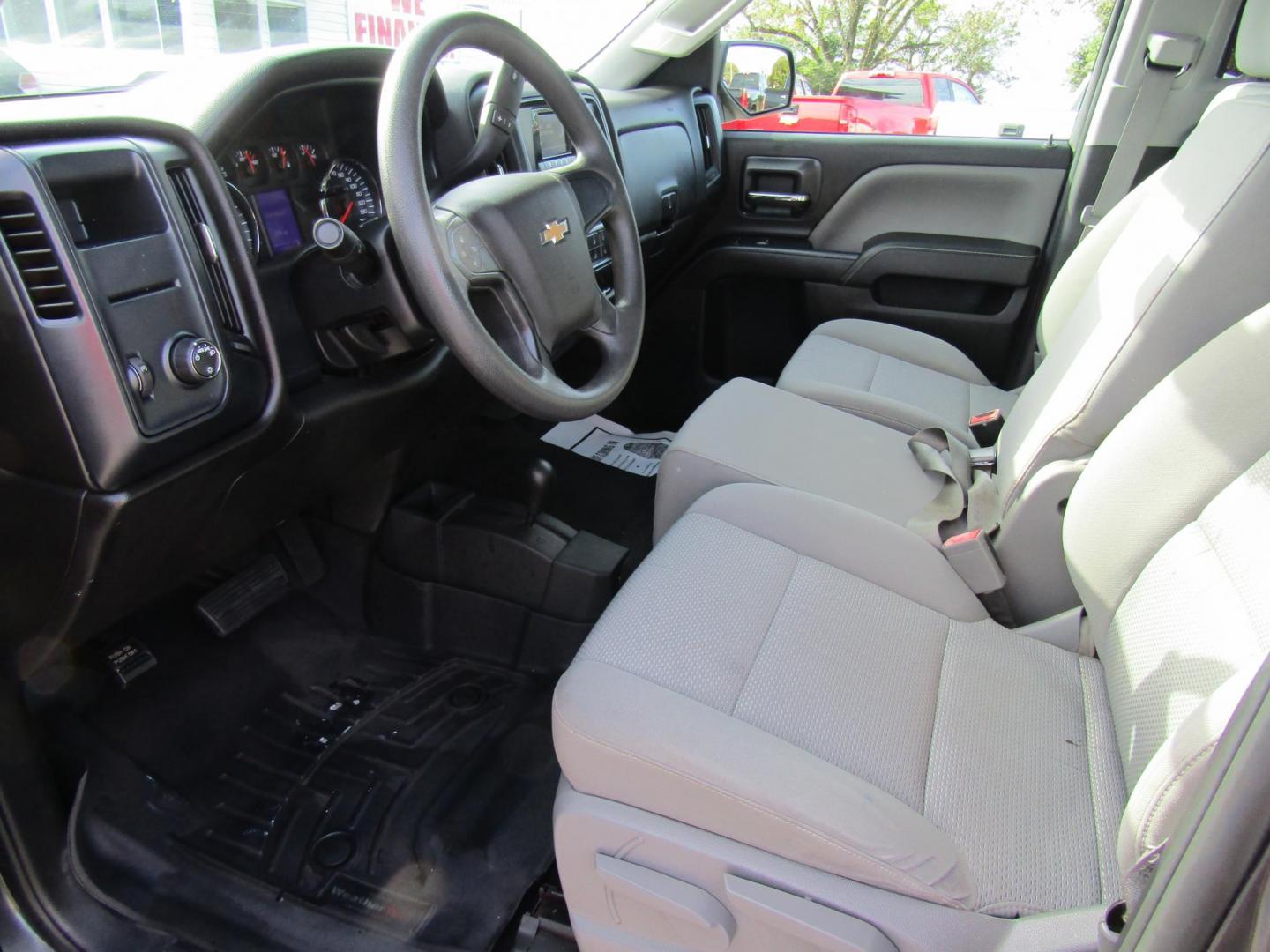 2014 Black Chevrolet Silverado 1500 Work Truck 1WT Double Cab 4WD (1GCVKPEH2EZ) with an 4.3L V6 OHV 12V engine, Automatic transmission, located at 15016 S Hwy 231, Midland City, AL, 36350, (334) 983-3001, 31.306210, -85.495277 - Photo#3