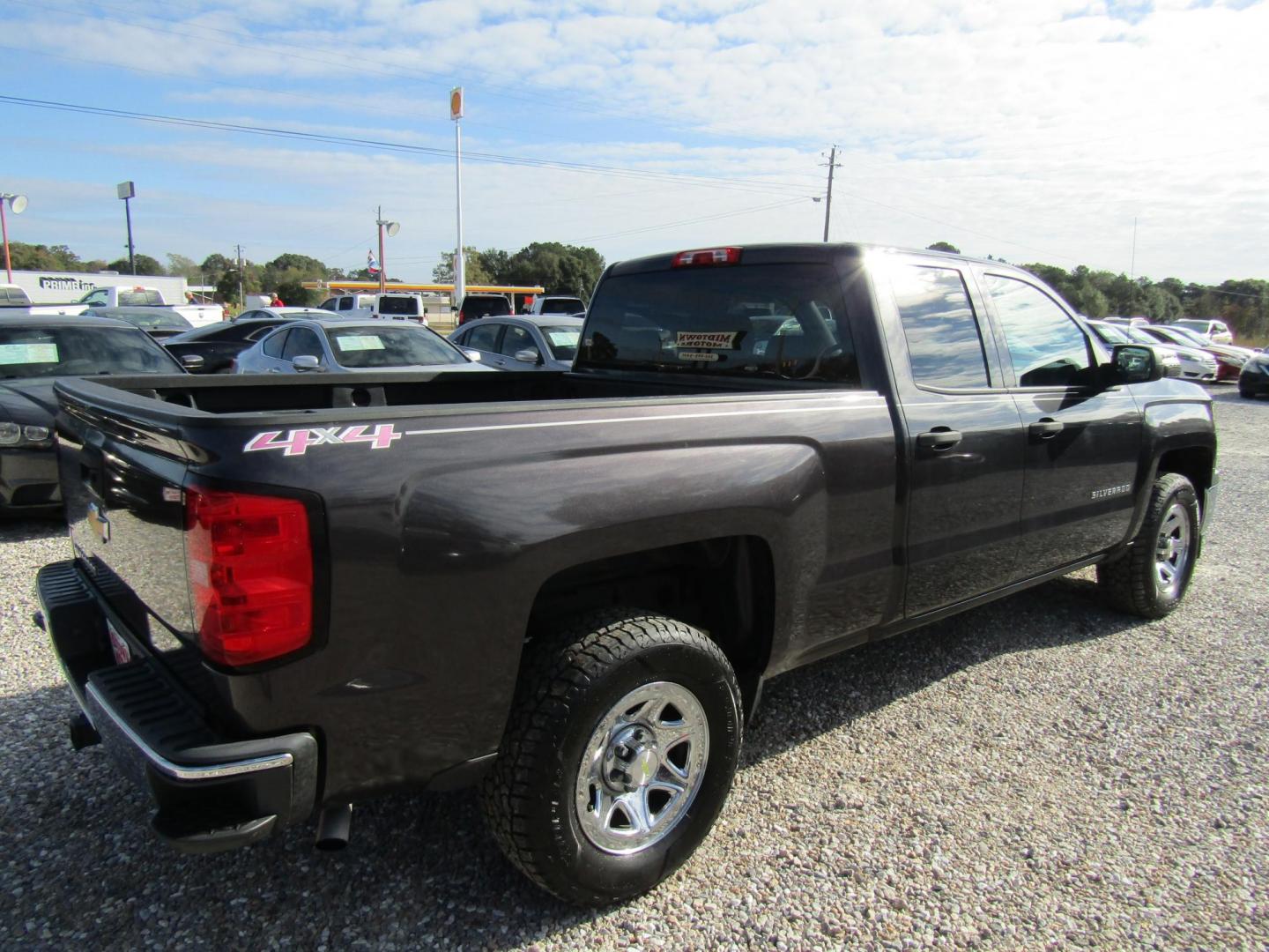 2014 Black Chevrolet Silverado 1500 Work Truck 1WT Double Cab 4WD (1GCVKPEH2EZ) with an 4.3L V6 OHV 12V engine, Automatic transmission, located at 15016 S Hwy 231, Midland City, AL, 36350, (334) 983-3001, 31.306210, -85.495277 - Photo#5