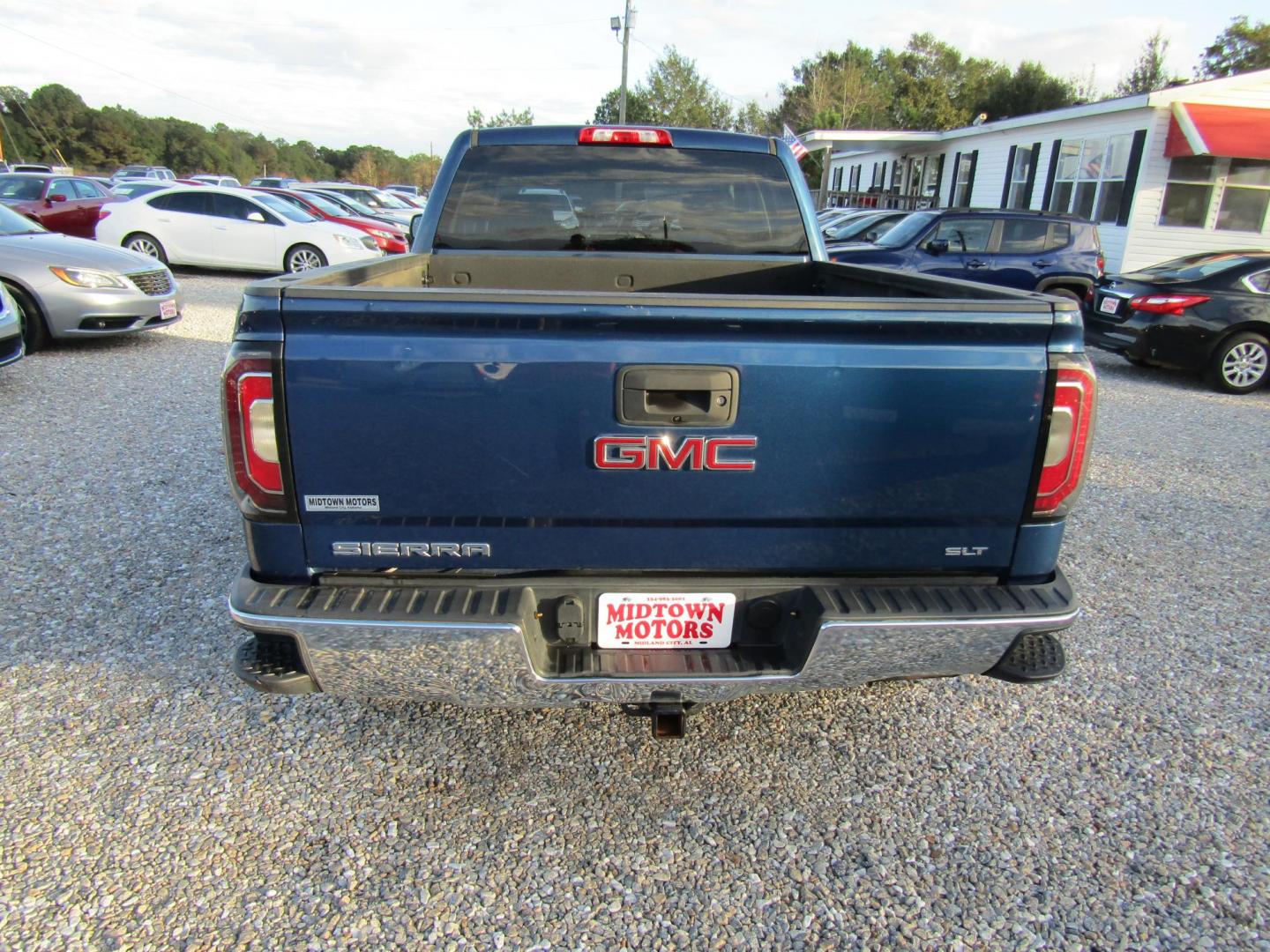 2016 Blue GMC Sierra 1500 SLT Double Cab 2WD (1GTR1NEC9GZ) with an 5.3L V8 OHV 16V engine, Automatic transmission, located at 15016 S Hwy 231, Midland City, AL, 36350, (334) 983-3001, 31.306210, -85.495277 - Photo#6