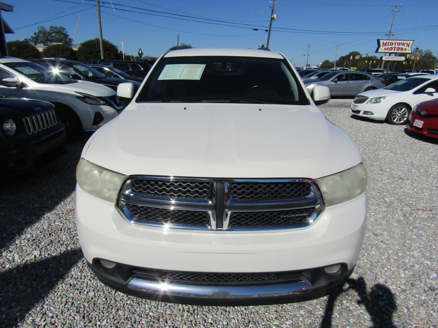 2011 White Dodge Durango Crew 2WD (1D4RD4GG9BC) with an 3.6L V6 DOHC 24V engine, Automatic transmission, located at 15016 S Hwy 231, Midland City, AL, 36350, (334) 983-3001, 31.306210, -85.495277 - Photo#1