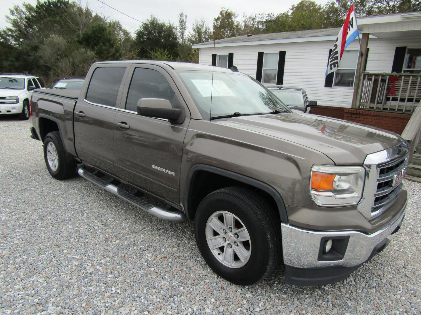 2014 Brown GMC Sierra 1500 SLE Crew Cab 2WD (3GTP1UEC8EG) with an 4.8L V8 OHV 16V engine, Automatic transmission, located at 15016 S Hwy 231, Midland City, AL, 36350, (334) 983-3001, 31.306210, -85.495277 - Photo#0