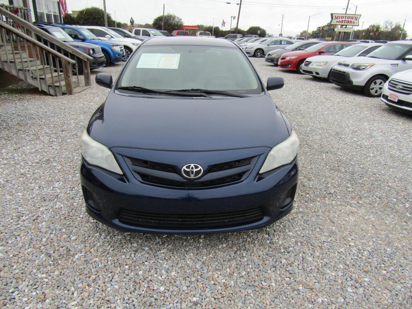 2012 Blue Toyota Corolla LE 4-Speed AT (5YFBU4EE2CP) with an 1.8L L4 DOHC 16V engine, Automatic transmission, located at 15016 S Hwy 231, Midland City, AL, 36350, (334) 983-3001, 31.306210, -85.495277 - Photo#1