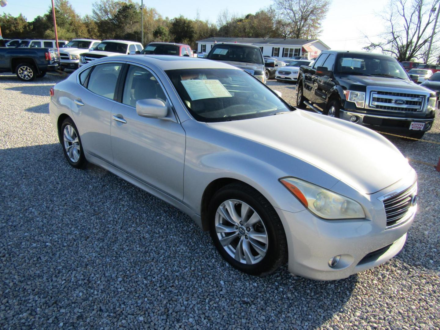 2011 Silver Infiniti M M37 (JN1BY1AP7BM) with an 3.7L V6 DOHC 24V engine, Automatic transmission, located at 15016 S Hwy 231, Midland City, AL, 36350, (334) 983-3001, 31.306210, -85.495277 - Photo#0