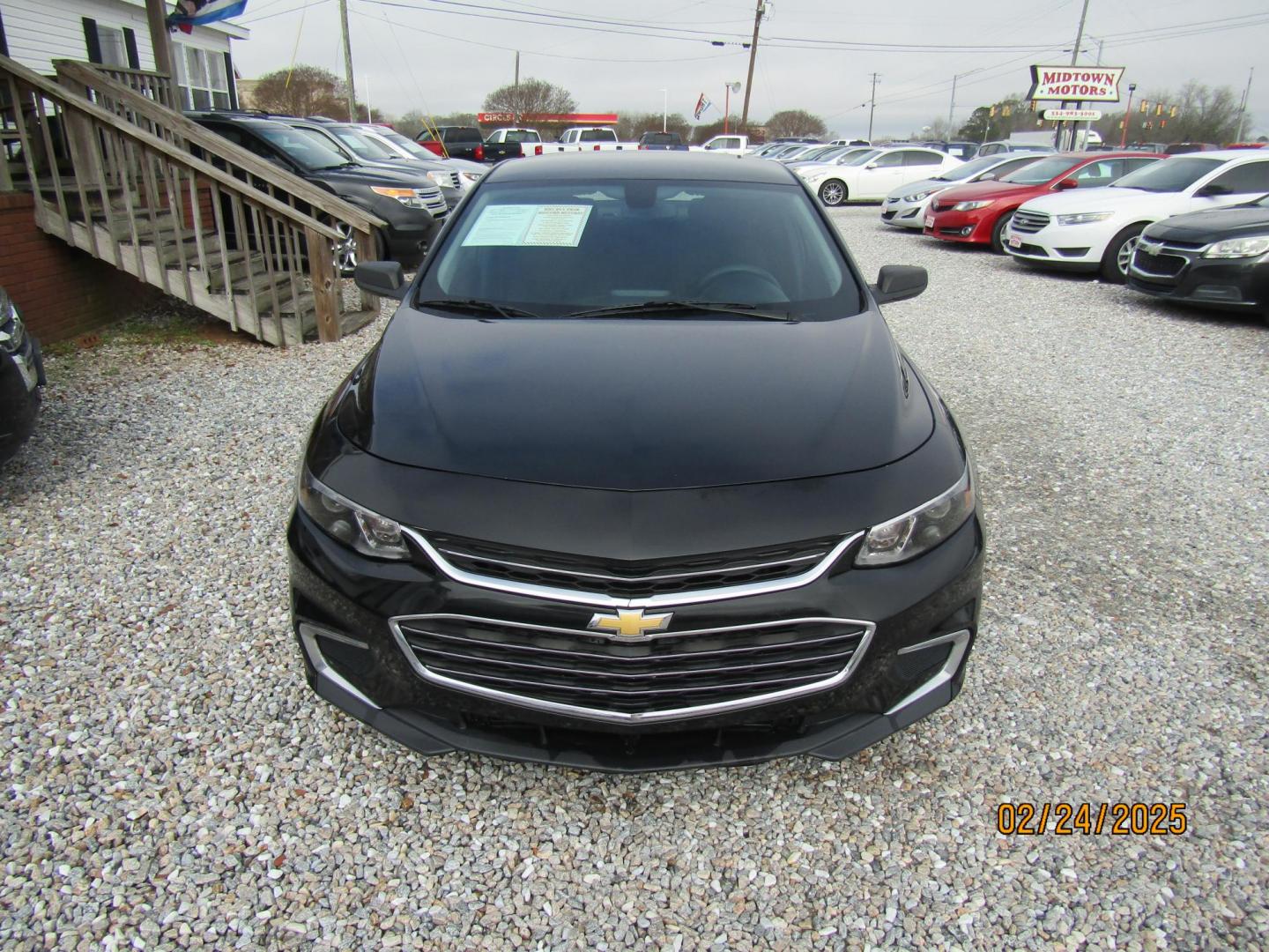 2017 Black Chevrolet Malibu LS (1G1ZB5ST6HF) with an 1.5L L4 DOHC 16V engine, Automatic transmission, located at 15016 S Hwy 231, Midland City, AL, 36350, (334) 983-3001, 31.306210, -85.495277 - Photo#1